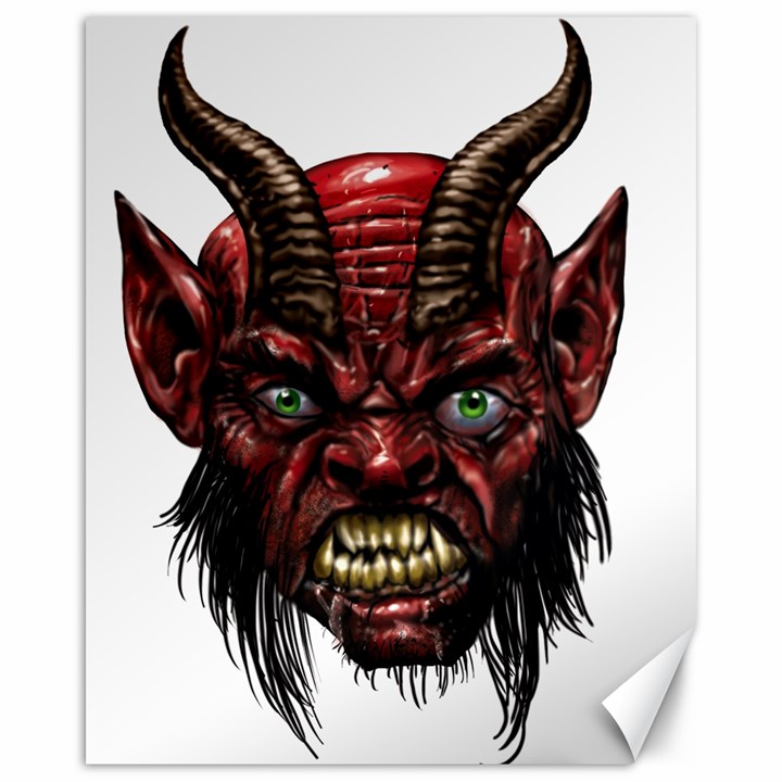 Krampus Devil Face Canvas 16  x 20  