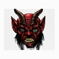 Krampus Devil Face Small Glasses Cloth (2-side) by Celenk