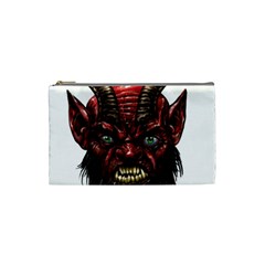 Krampus Devil Face Cosmetic Bag (small)  by Celenk