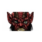 Krampus Devil Face Satin Wrap Front