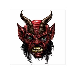 Krampus Devil Face Small Satin Scarf (square) by Celenk