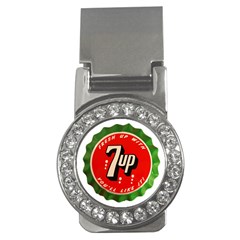 Fresh Up With  7 Up Bottle Cap Tin Metal Money Clips (cz)  by Celenk