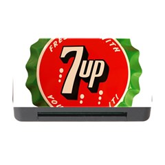 Fresh Up With  7 Up Bottle Cap Tin Metal Memory Card Reader With Cf by Celenk