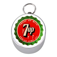 Fresh Up With  7 Up Bottle Cap Tin Metal Mini Silver Compasses by Celenk