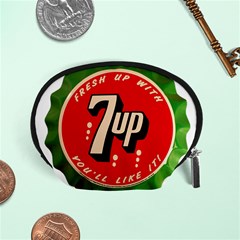 Fresh Up With  7 Up Bottle Cap Tin Metal Accessory Pouches (small)  by Celenk