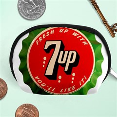 Fresh Up With  7 Up Bottle Cap Tin Metal Accessory Pouches (medium)  by Celenk