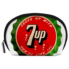 Fresh Up With  7 Up Bottle Cap Tin Metal Accessory Pouches (large)  by Celenk