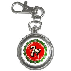 Fresh Up With  7 Up Bottle Cap Tin Metal Key Chain Watches by Celenk