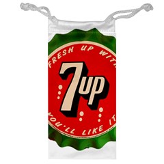 Fresh Up With  7 Up Bottle Cap Tin Metal Jewelry Bag by Celenk