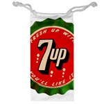 Fresh Up With  7 Up Bottle Cap Tin Metal Jewelry Bag Front