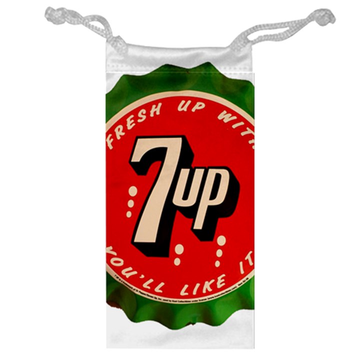 Fresh Up With  7 Up Bottle Cap Tin Metal Jewelry Bag