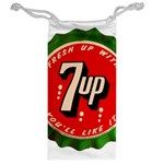 Fresh Up With  7 Up Bottle Cap Tin Metal Jewelry Bag Back