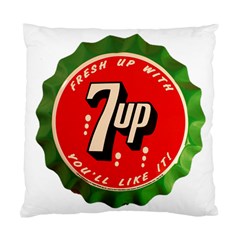 Fresh Up With  7 Up Bottle Cap Tin Metal Standard Cushion Case (one Side) by Celenk