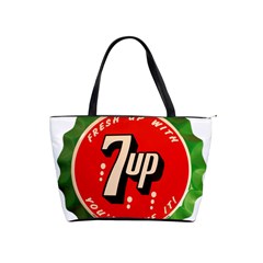 Fresh Up With  7 Up Bottle Cap Tin Metal Shoulder Handbags by Celenk