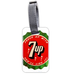 Fresh Up With  7 Up Bottle Cap Tin Metal Luggage Tags (two Sides) by Celenk