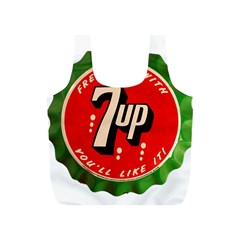 Fresh Up With  7 Up Bottle Cap Tin Metal Full Print Recycle Bags (s)  by Celenk