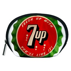 Fresh Up With  7 Up Bottle Cap Tin Metal Accessory Pouches (medium)  by Celenk