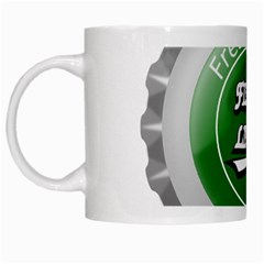 Fresh Taste Fizzy Lime Bottle Cap White Mugs by Celenk