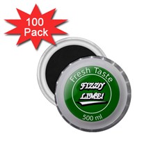 Fresh Taste Fizzy Lime Bottle Cap 1 75  Magnets (100 Pack) 