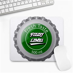 Fresh Taste Fizzy Lime Bottle Cap Large Mousepads by Celenk