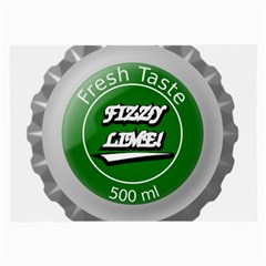 Fresh Taste Fizzy Lime Bottle Cap Large Glasses Cloth by Celenk