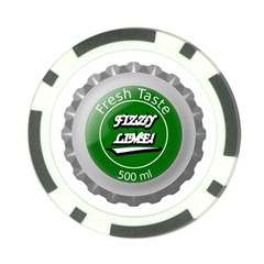 Fresh Taste Fizzy Lime Bottle Cap Poker Chip Card Guard by Celenk