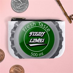 Fresh Taste Fizzy Lime Bottle Cap Mini Coin Purses by Celenk