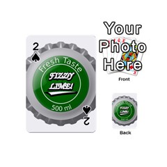 Fresh Taste Fizzy Lime Bottle Cap Playing Cards 54 (mini)  by Celenk