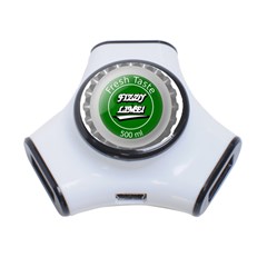 Fresh Taste Fizzy Lime Bottle Cap 3-port Usb Hub by Celenk