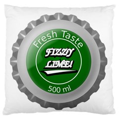 Fresh Taste Fizzy Lime Bottle Cap Standard Flano Cushion Case (two Sides) by Celenk