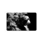 Male Lion Face Magnet (Name Card) Front