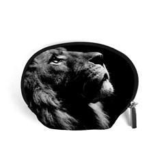 Male Lion Face Accessory Pouches (small)  by Celenk