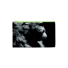 Male Lion Face Cosmetic Bag (xs) by Celenk