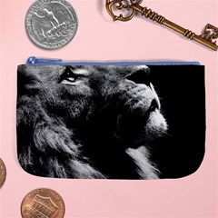 Male Lion Face Large Coin Purse by Celenk