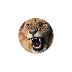 Male Lion Angry Golf Ball Marker by Celenk