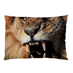 Male Lion Angry Pillow Case by Celenk