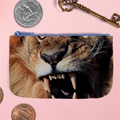 Male Lion Angry Large Coin Purse by Celenk