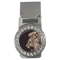 Angry Male Lion Money Clips (cz)  by Celenk