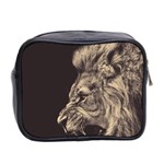 Angry Male Lion Mini Toiletries Bag 2-Side Back