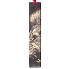 Angry Male Lion Large Book Marks by Celenk