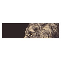 Angry Male Lion Satin Scarf (oblong) by Celenk