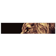 Angry Male Lion Gold Small Flano Scarf by Celenk