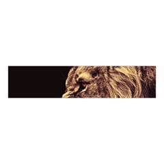 Angry Male Lion Gold Velvet Scrunchie by Celenk