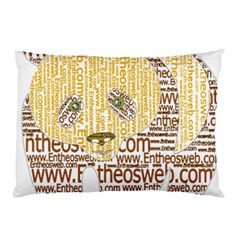 Panda Typography Pillow Case by Celenk