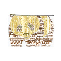 Panda Typography Cosmetic Bag (large)  by Celenk