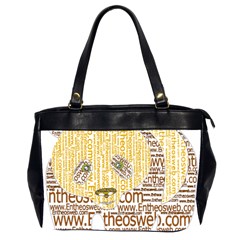 Panda Typography Office Handbags (2 Sides)  by Celenk