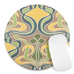 Art Floral Round Mousepads by NouveauDesign