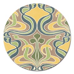 Art Floral Magnet 5  (round) by NouveauDesign