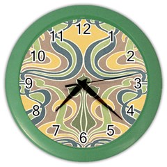 Art Floral Color Wall Clocks by NouveauDesign