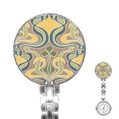 Art Floral Stainless Steel Nurses Watch by NouveauDesign